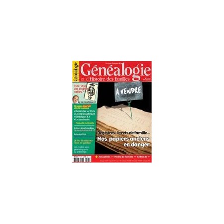 Revue Française de Généalogie N° 163 - Avril/Mai 2006