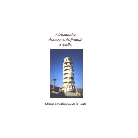 Dictionnaire des Noms de famille d'Italie