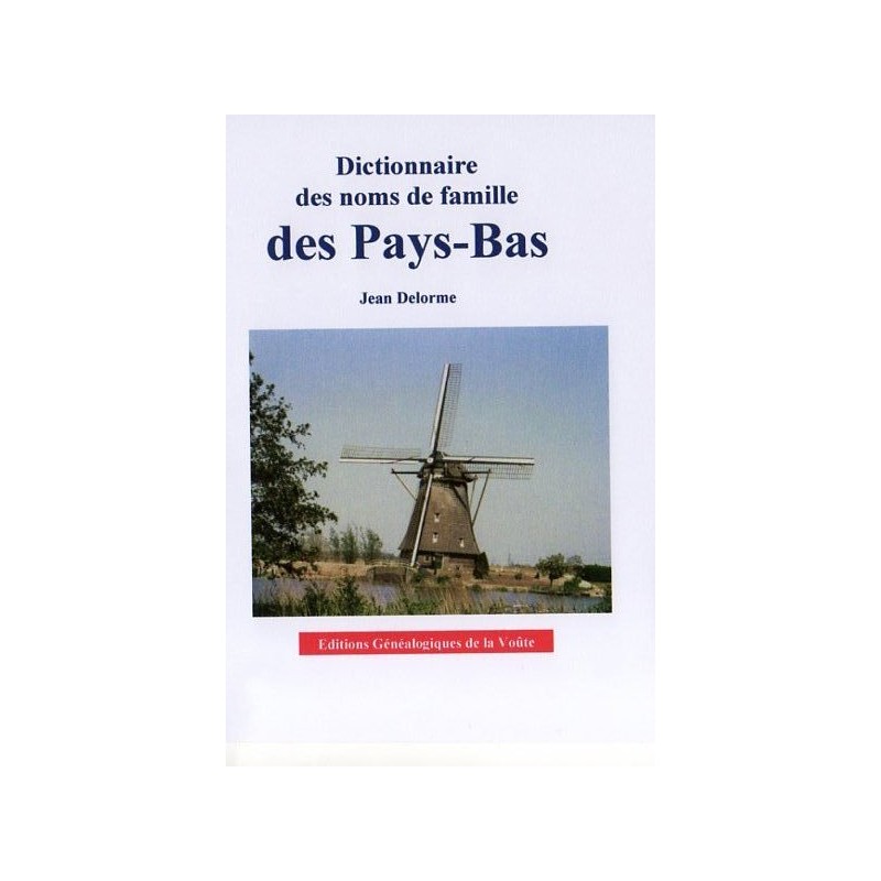 Dictionnaire des noms de famille des Pays-Bas