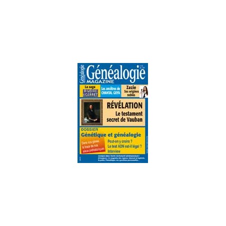 Généalogie Magazine N° 276 - Décembre 2007