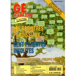 Généalogie Magazine n° 200 - janvier 2001