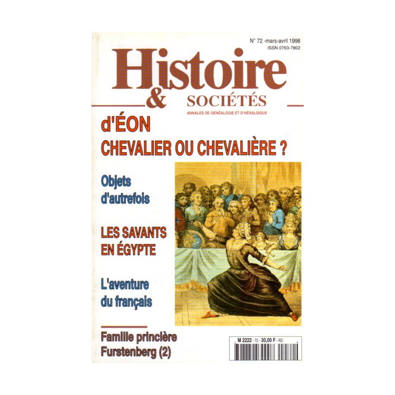 Histoire & Sociétés N° 72