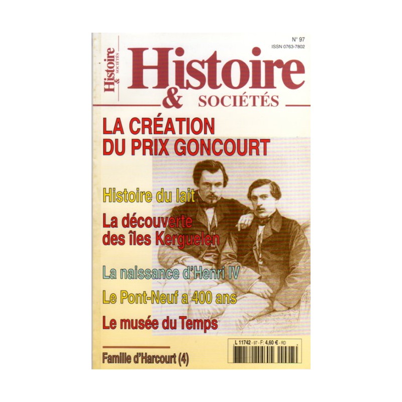 Histoire & Sociétés N° 97