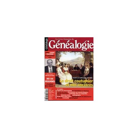 Revue Française de Généalogie N° 152 - Juin/Juillet 2004