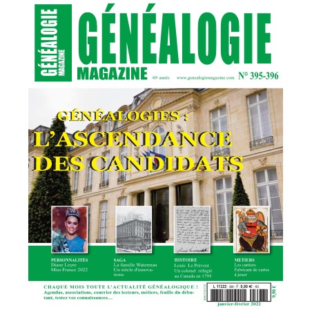 Généalogie Magazine N° 395-396