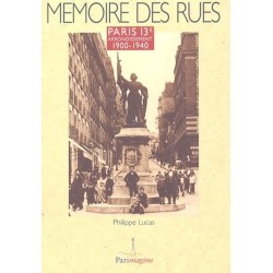 Mémoire des rues Paris 13e Arrondissement 1900-1940