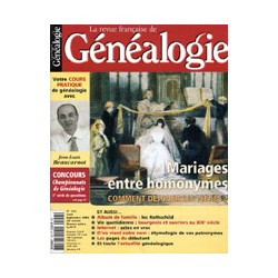 Revue Française de Généalogie n° 153 Août/Septembre 2004