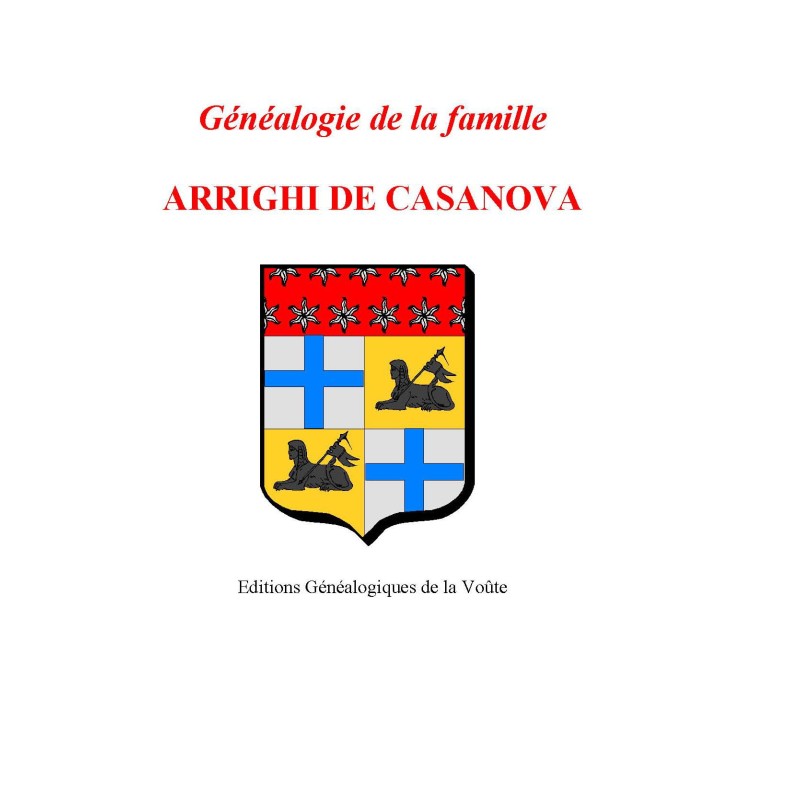 Généalogie de la famille d'Arrighi de Casanova