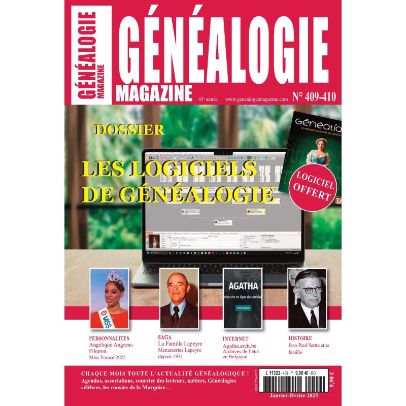 Généalogie Magazine N° 409-410 - Version Numérique