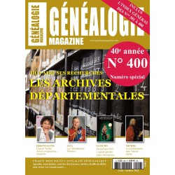 abonnement généalogie Magazine 1 an - France métropolitaine - 2023 - Formule 40 ans